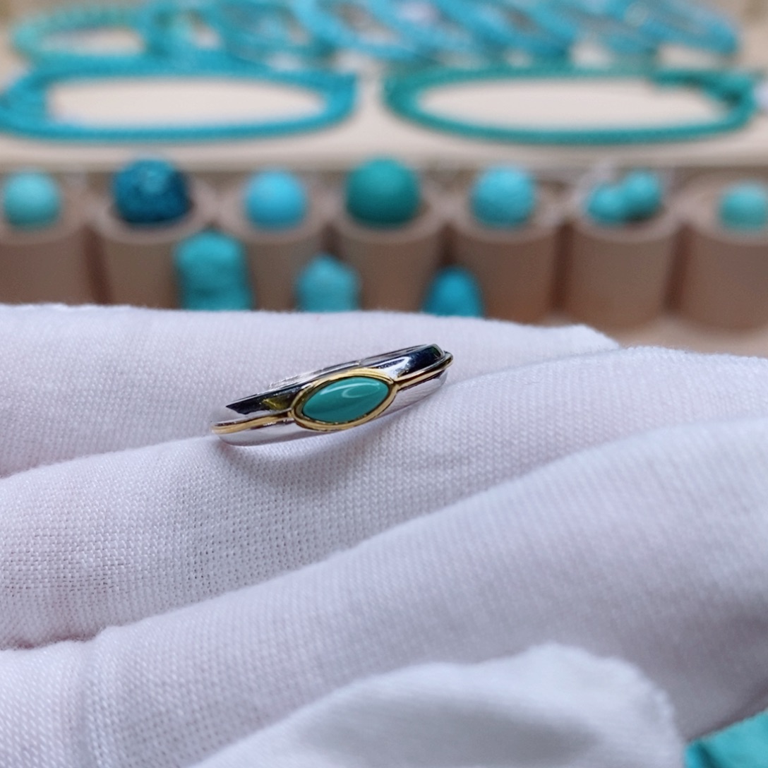 绿松石珠宝奇石银S925镶嵌