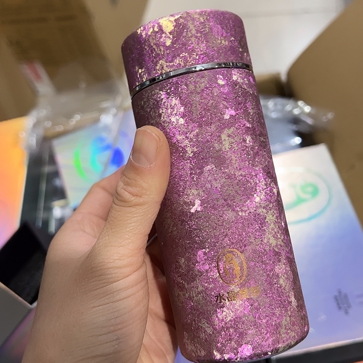 水晶贵族纯钛保温杯220没有网粉色