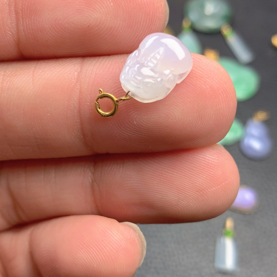 【闪购商品】颈饰18K金镶嵌翡翠翡翠