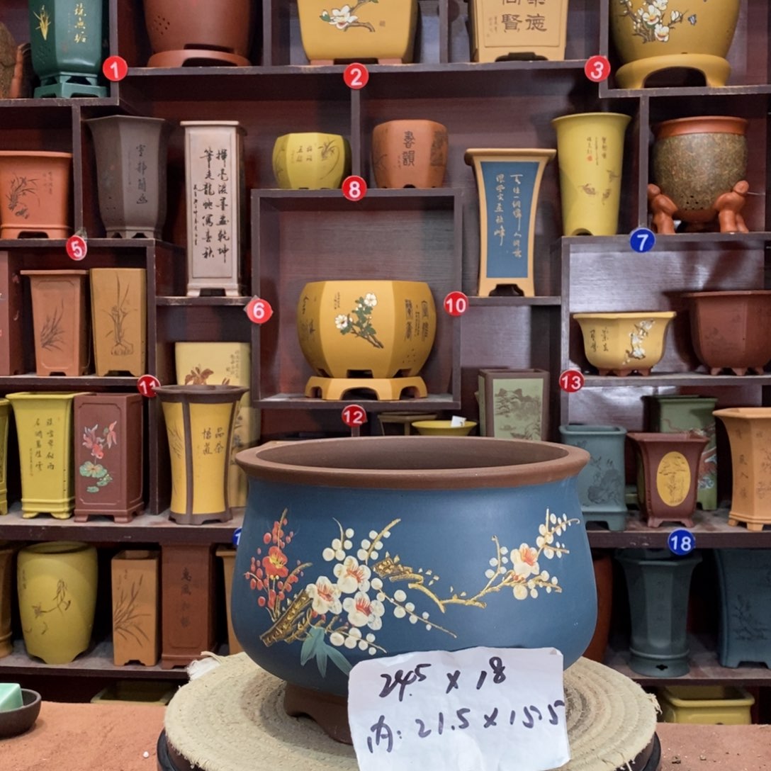 紫砂艺术紫砂花盆