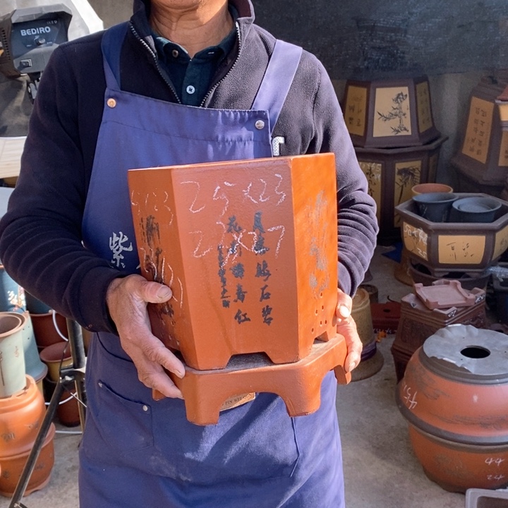 紫砂花盆紫砂花盆