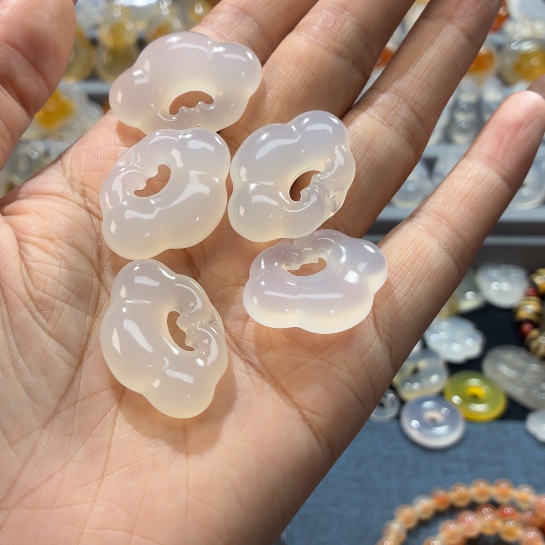 玛瑙/玉髓未镶嵌吊坠(不含链)