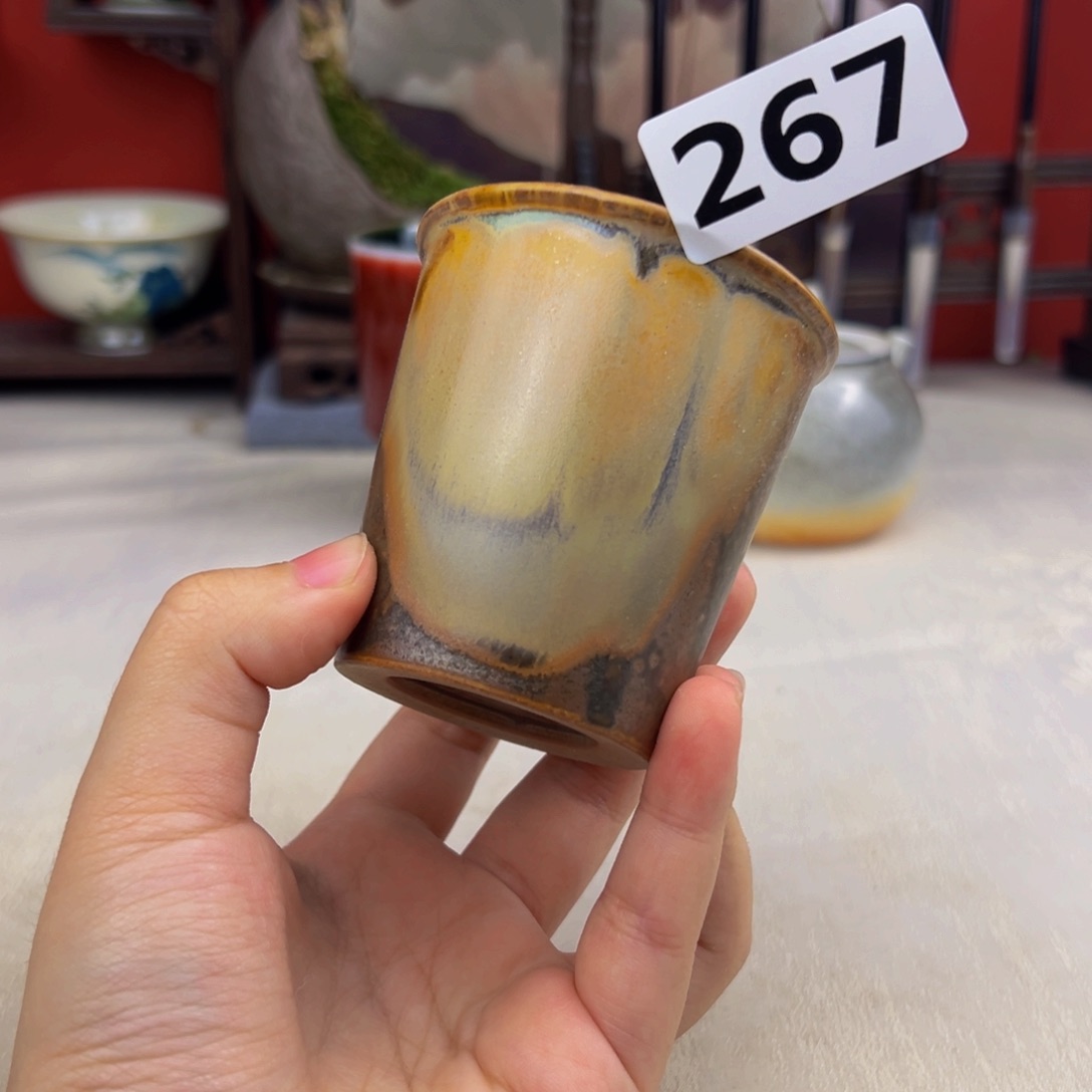 杯子纯手工柴烧主人杯