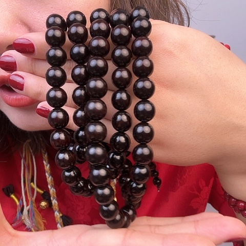 檀香紫檀（小叶紫檀）1.0 手串 直播间为准