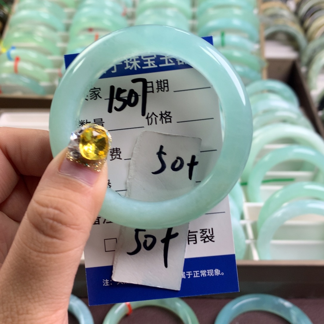 蛇纹石玉手镯未镶嵌15 07