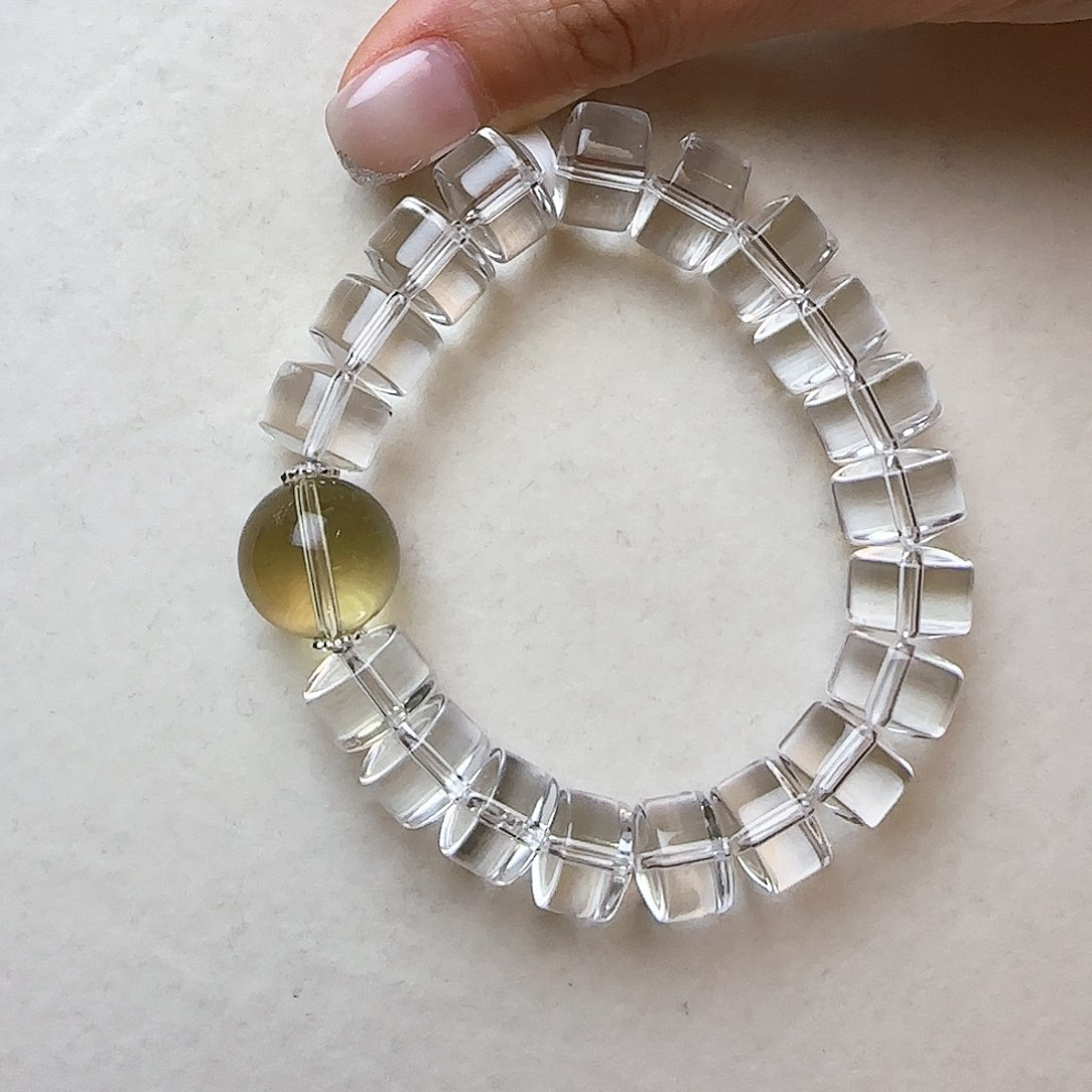 水晶手链未镶嵌嗨***喜大气上档次