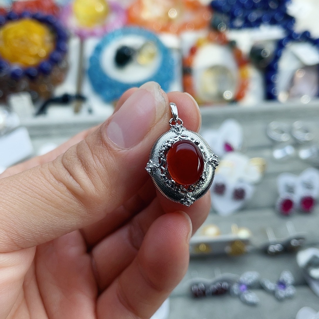 银S925镶嵌烟晶戒指