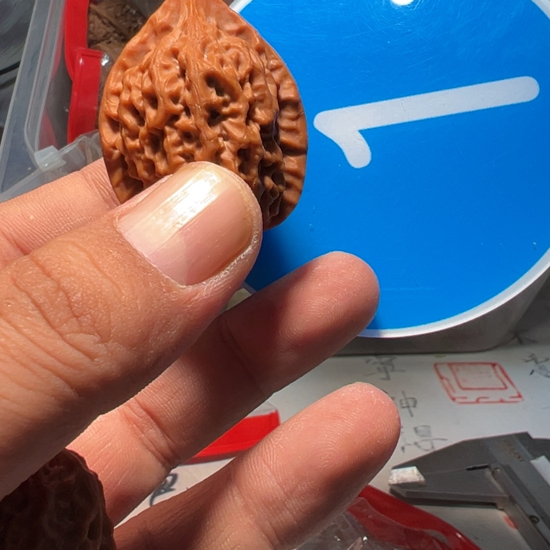 天***心文玩核桃，蓝色01号