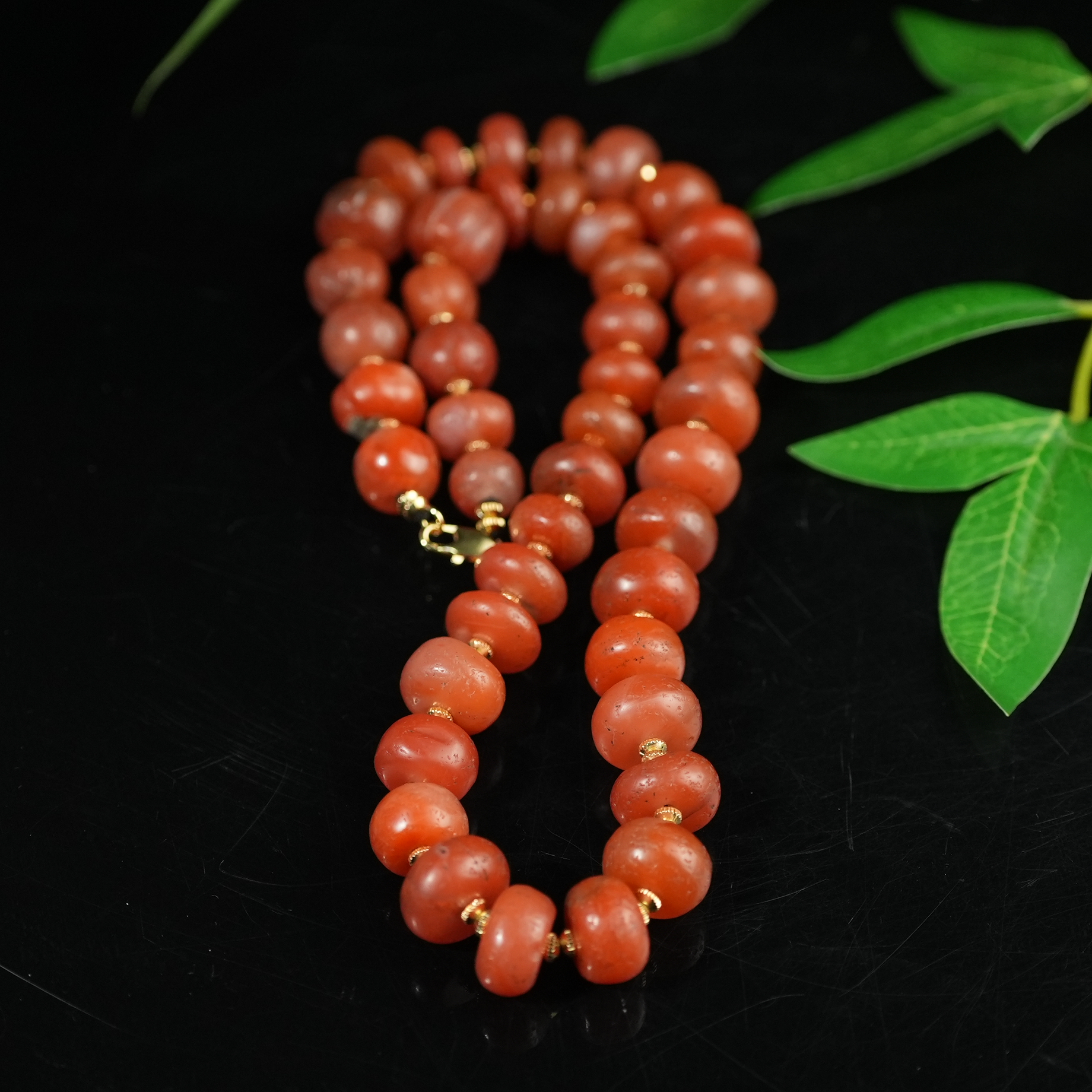 十八世纪南红玛瑙长串项链【文物宝库】AAJD2503206001