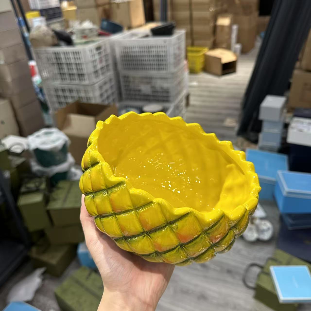 黄色菠萝-7.5寸汤碗