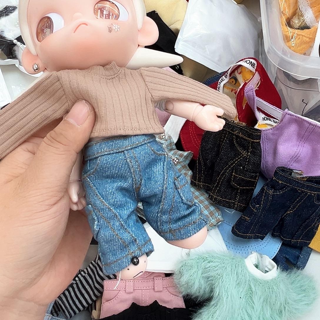 浅色弯刀裤新款裤子