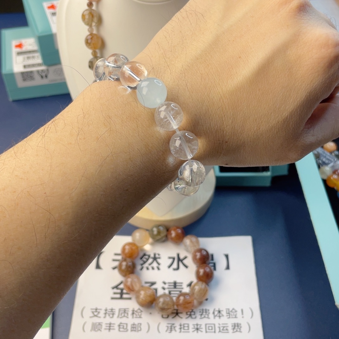 水晶银S925镶嵌手链