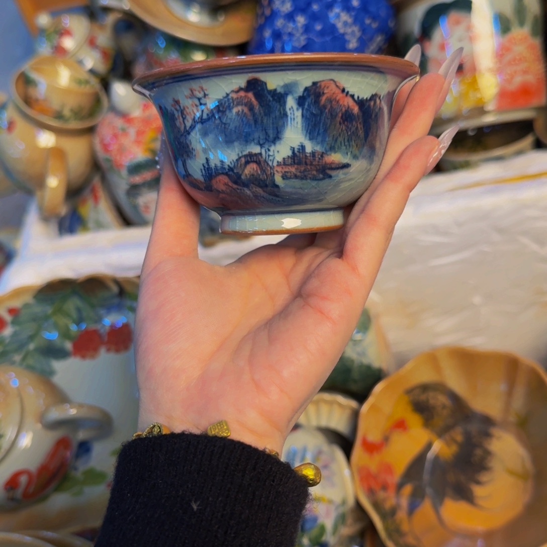 瓷片景德镇陶瓷手工收绘