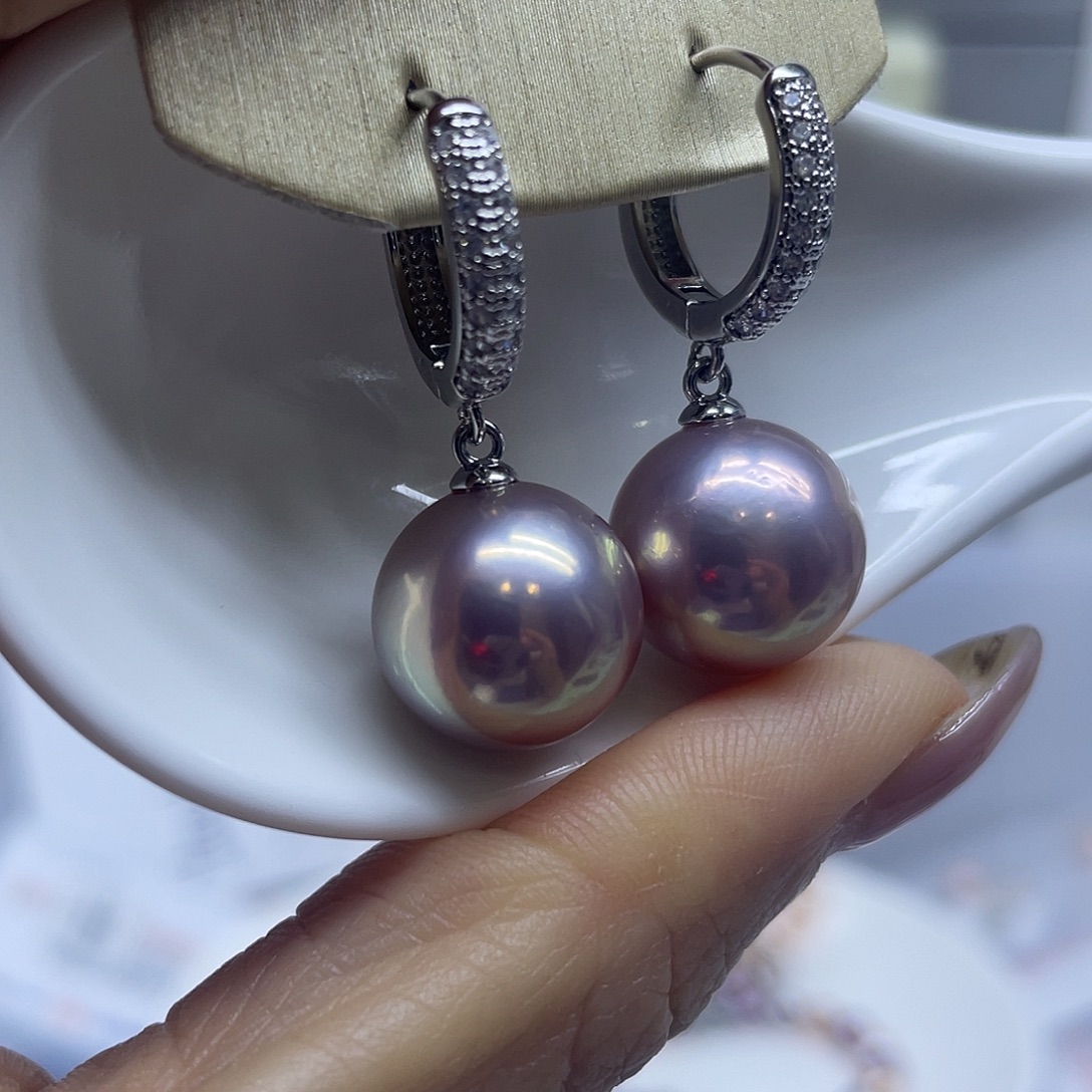 淡水珍珠耳饰未镶嵌