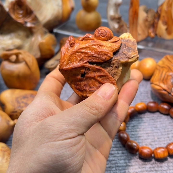 @***哒柏木（崖柏）陈化老料手串把件 