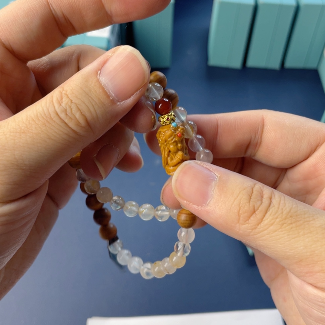 水晶银S925镶嵌手链