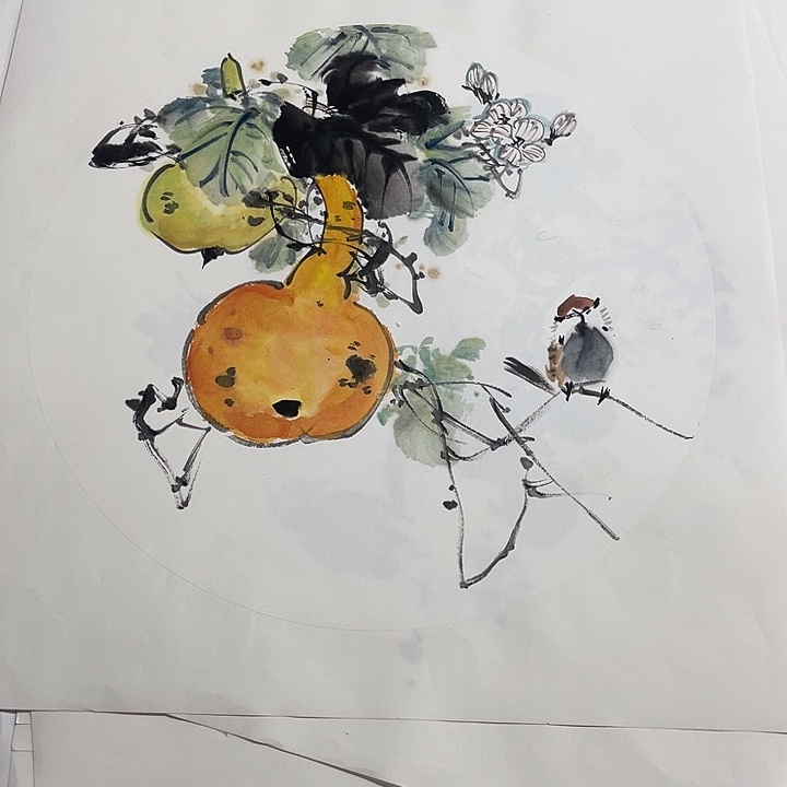 姜奇老师花鸟作品40×40