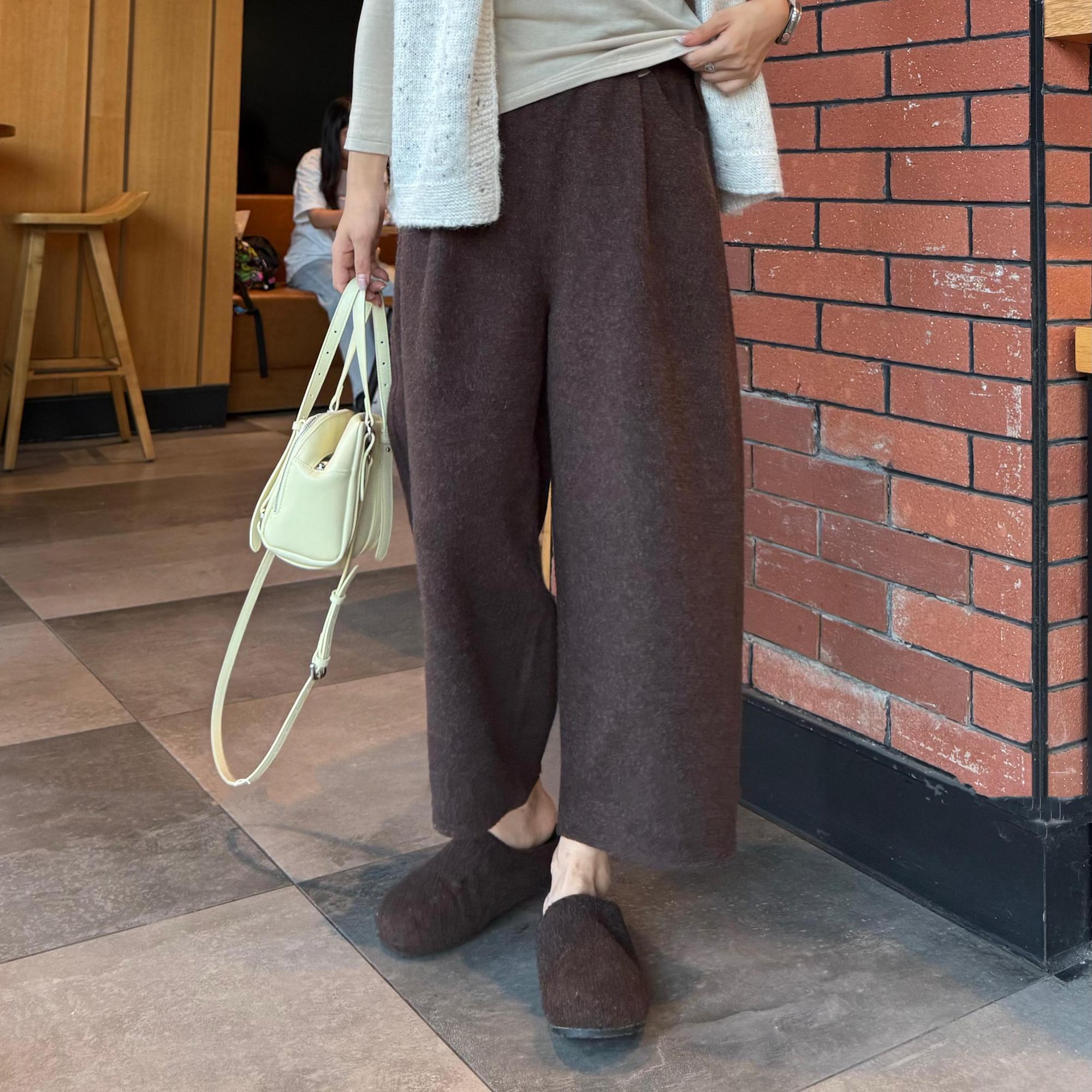 8分裤百搭加绒加厚休闲裤子