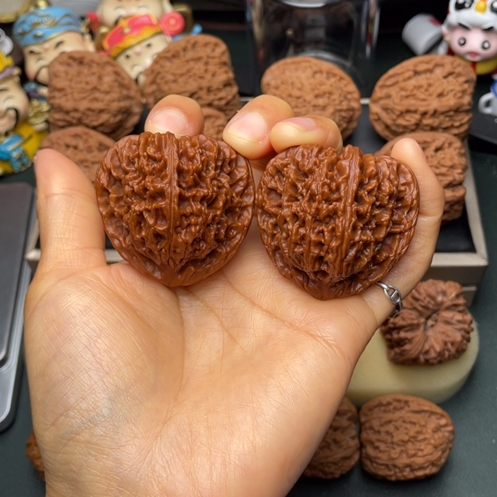 吊坠文玩核桃贺*644尺三角回血