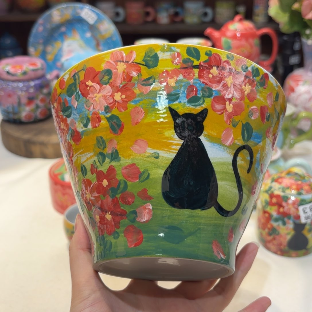 景德镇手绘高温釉下彩陶瓷茶具