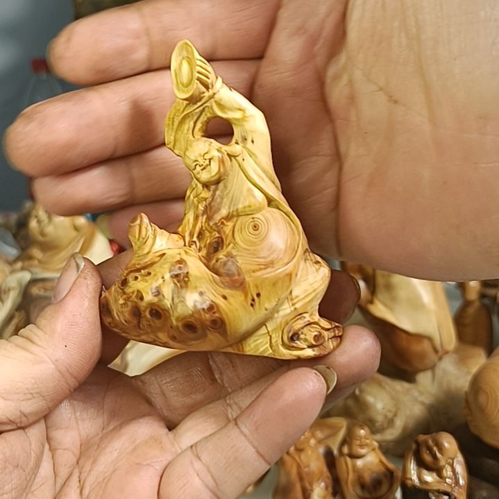 北***九柏木（崖柏）太行崖柏笑佛手把件