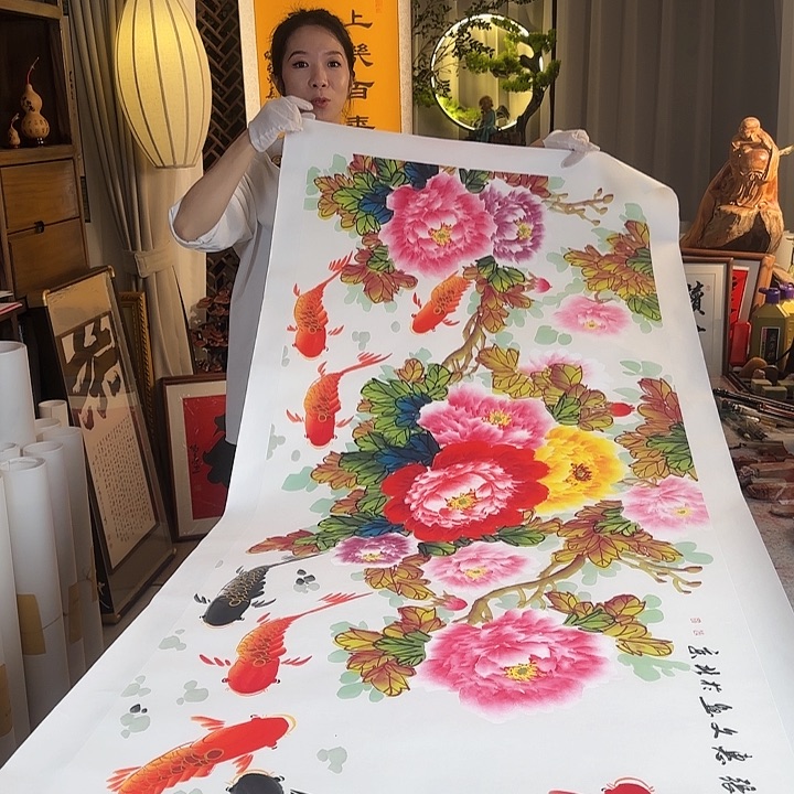 书法张惠文老师国色天香