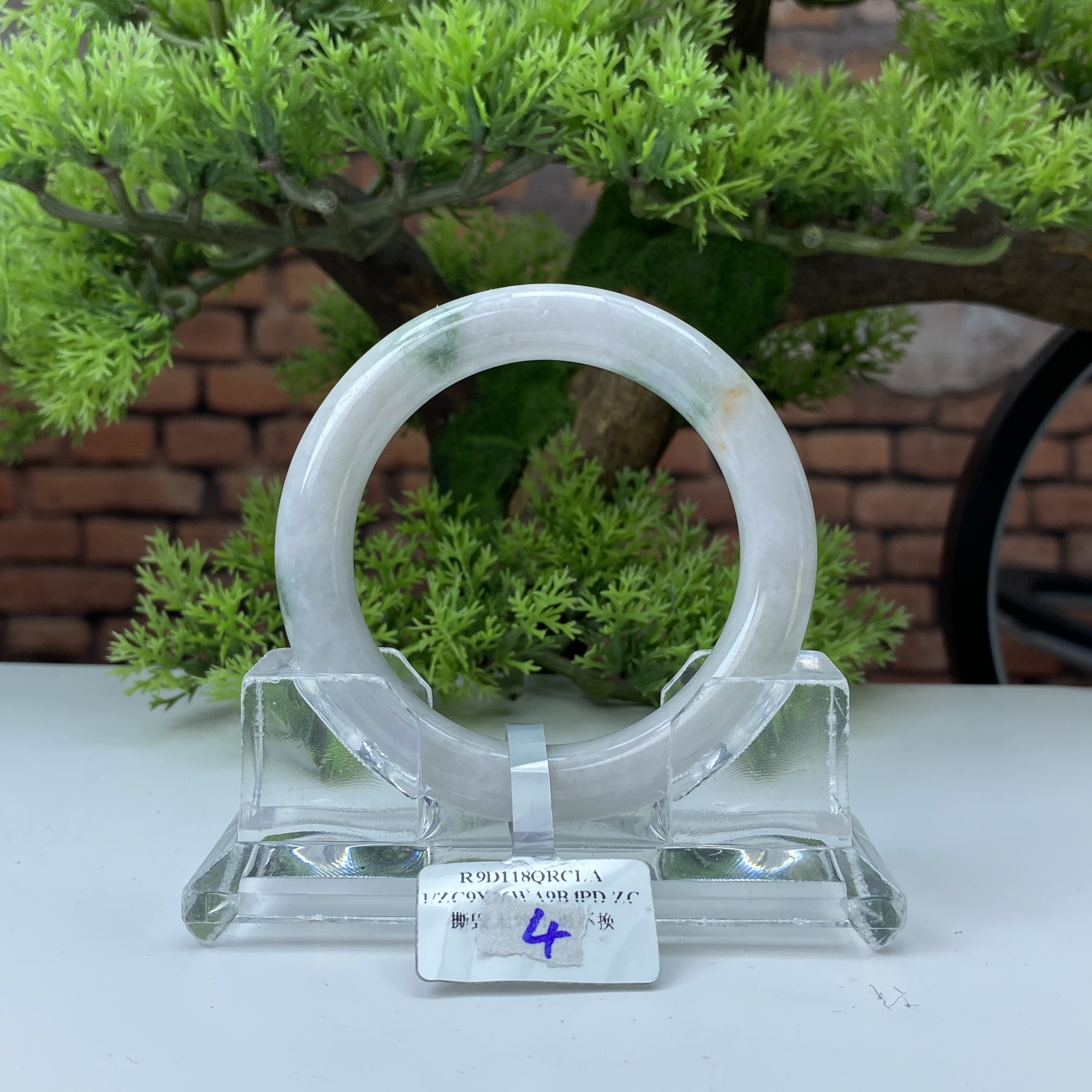 55.4【刀客砍价王】帅豪-天然缅甸A货翡翠手镯 (微瑕)  E4