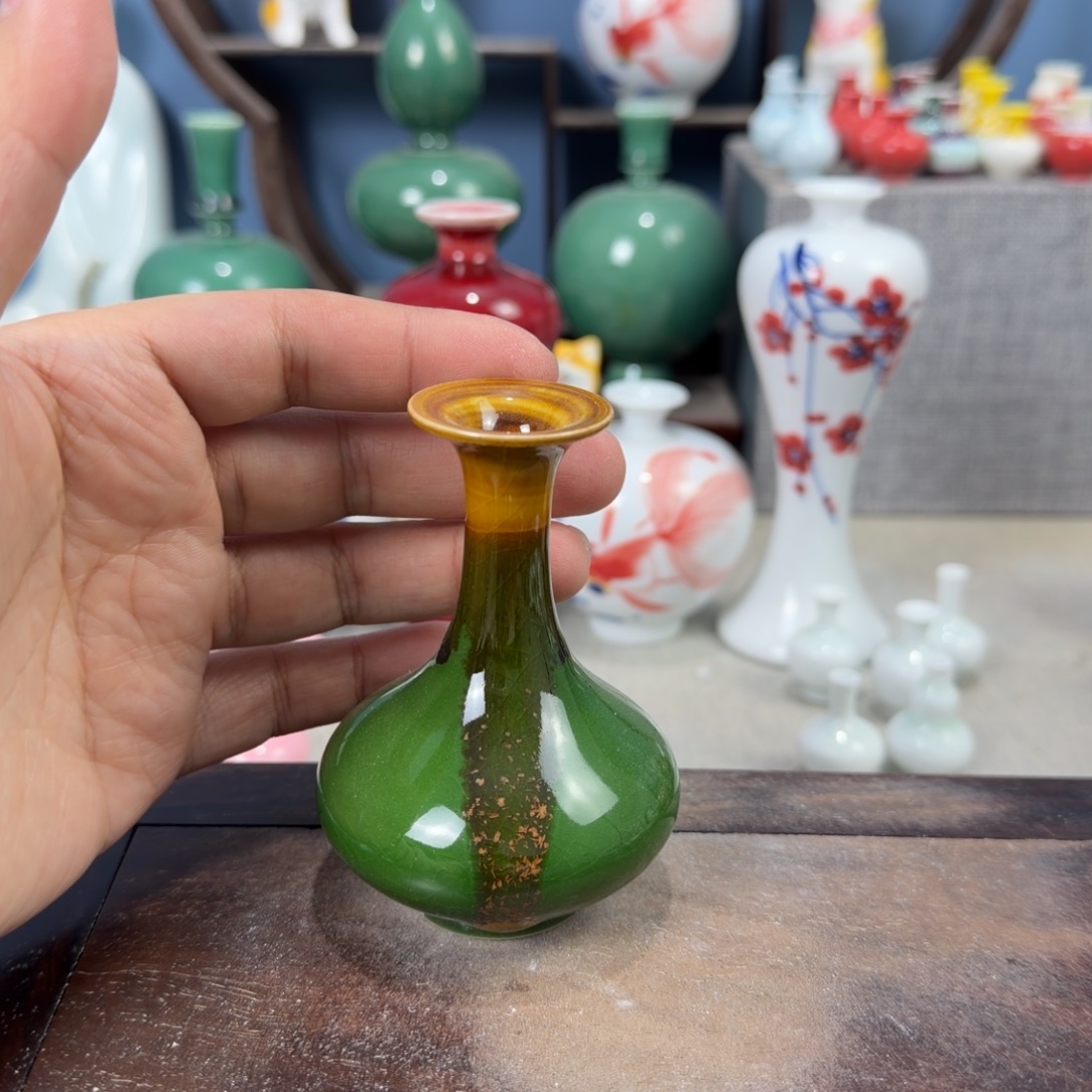 陶瓷手工小花器摆件