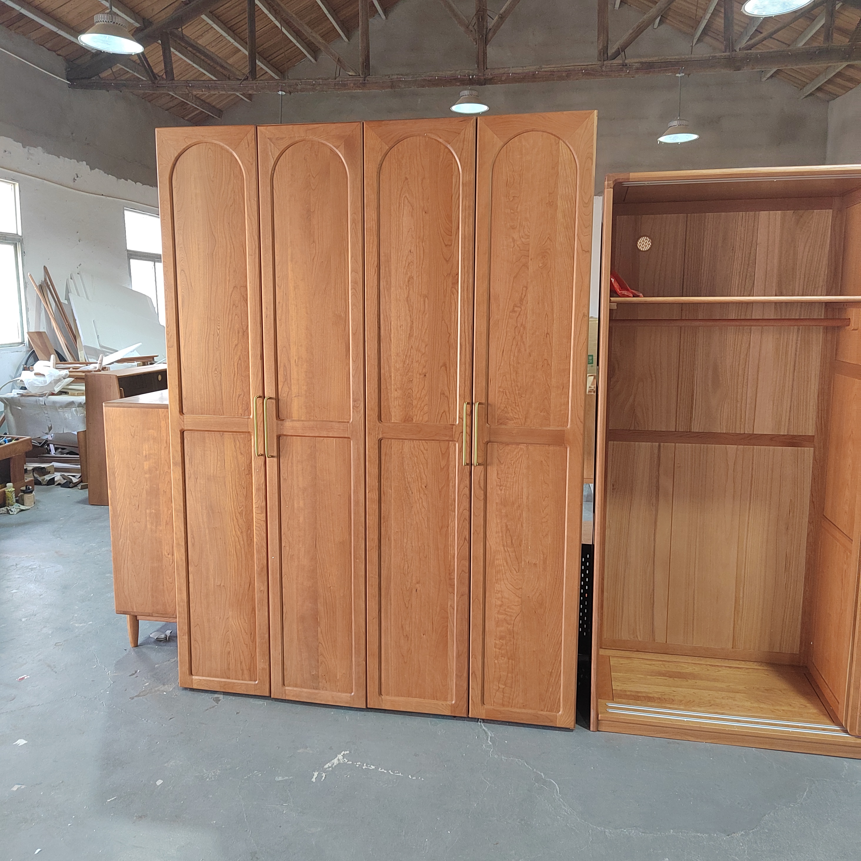 不退换瑕疵无售后樱桃木衣柜160*59*220