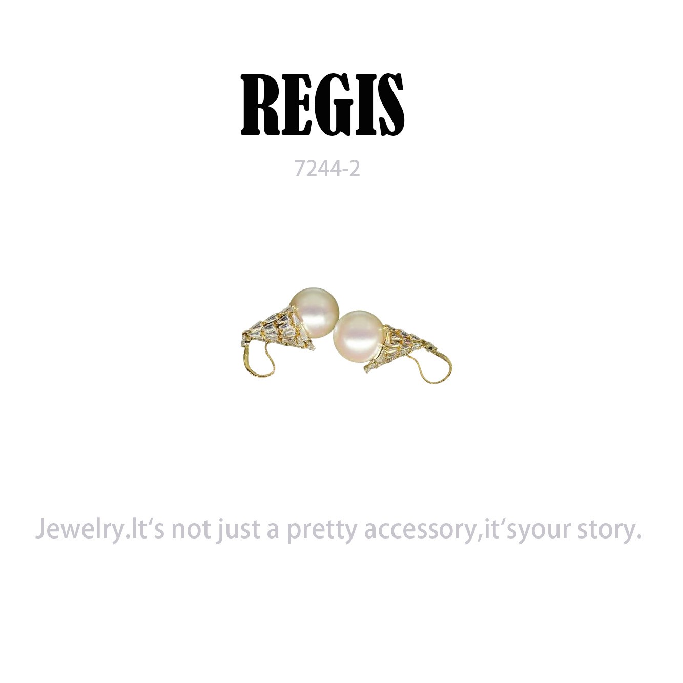 镀K金 REGIS  耳饰～7244-2