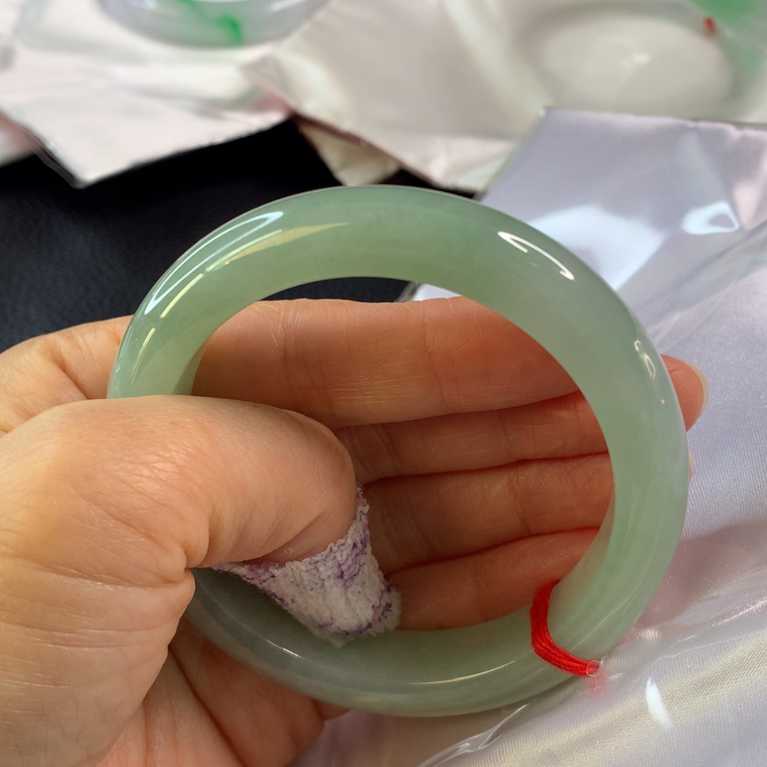 翡翠未镶嵌手镯翡翠手镯57.7