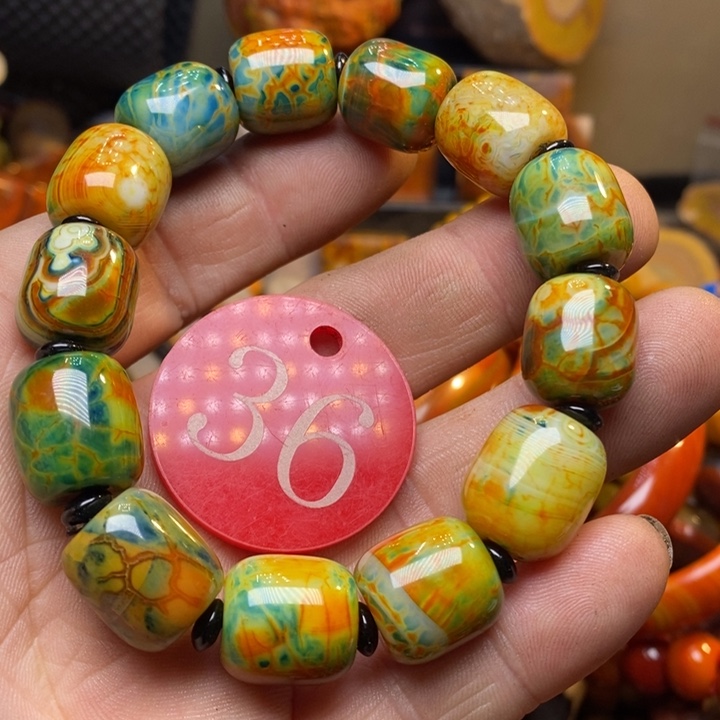 合金手链玛瑙/玉髓食*虎