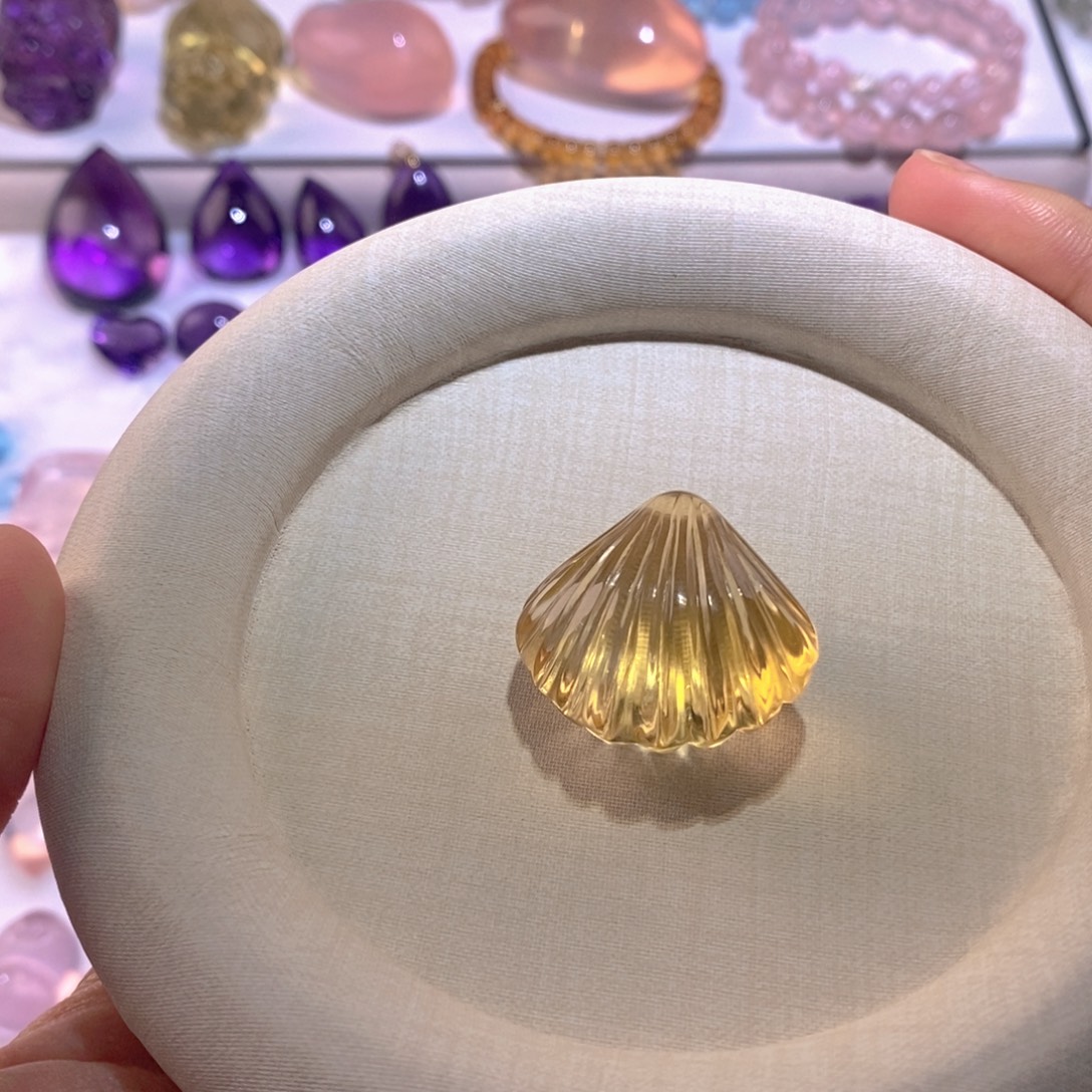 珠宝半成品水晶未镶嵌吊坠