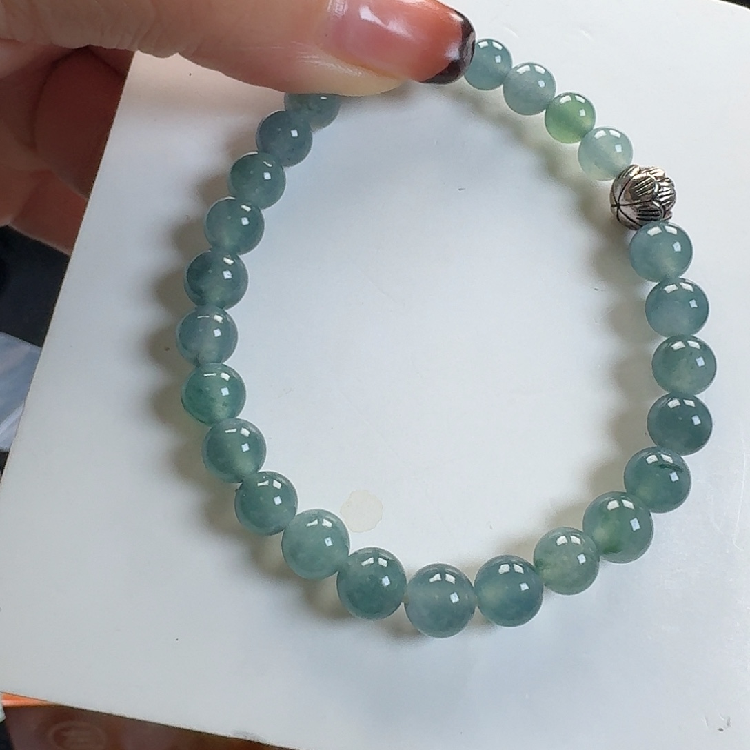 翡翠未镶嵌手链翡翠珠串