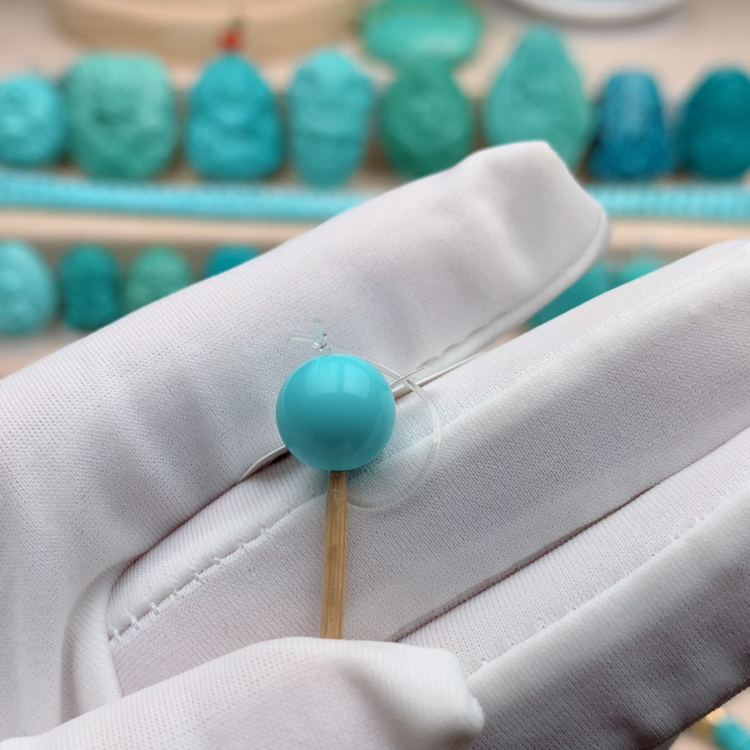 绿松石珠宝奇石未镶嵌呆*弟