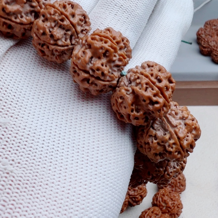 酷***南金刚菩提手串原生态安娜五星梅花订制