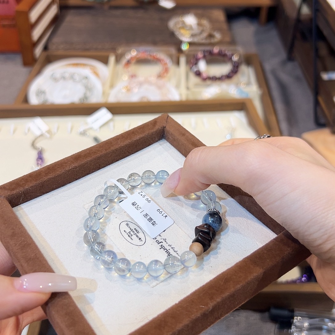 t***o烟晶手链银S925镶嵌