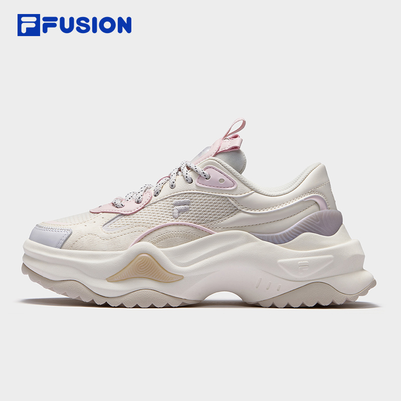 FILA FUSION斐乐潮牌女鞋BIANCO II厚底鞋2025秋季新款硬糖鞋2代
