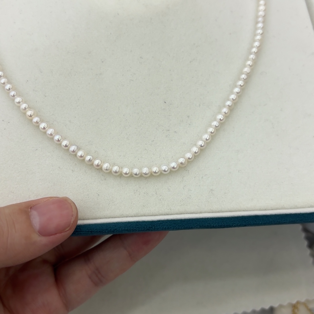 淡水珍珠颈饰银S925镶嵌700