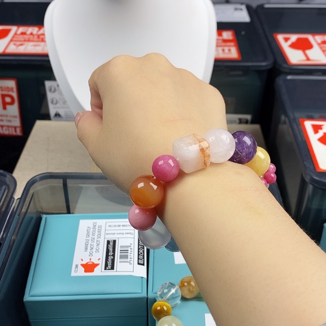 银S925镶嵌水晶手链