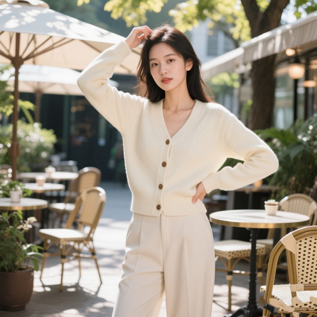  古着Vintage显瘦外套秋冬季百搭复古时尚复古秋冬款毛衣马甲1号