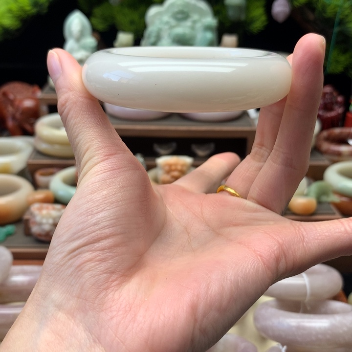 查罗石合金手镯（开口镯）58