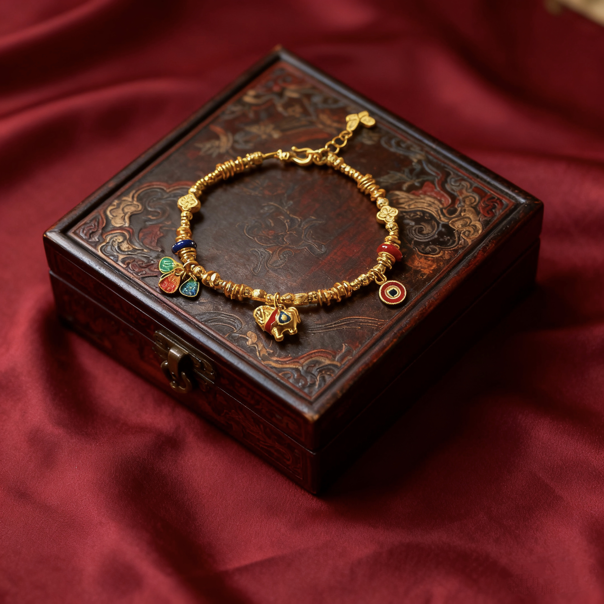 金城皇足金DIY手链16.16克