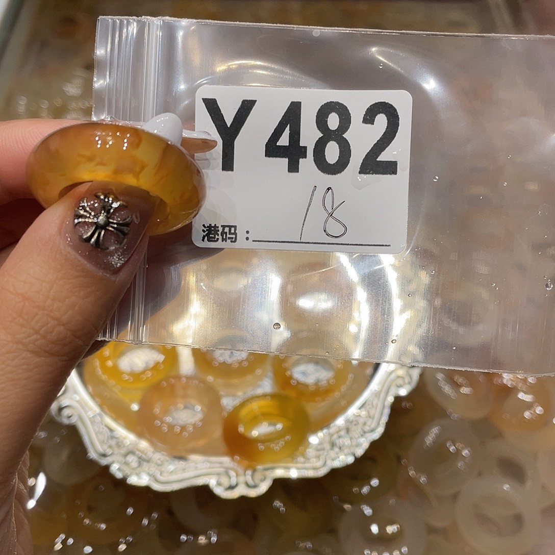 玛瑙/玉髓未镶嵌戒指482