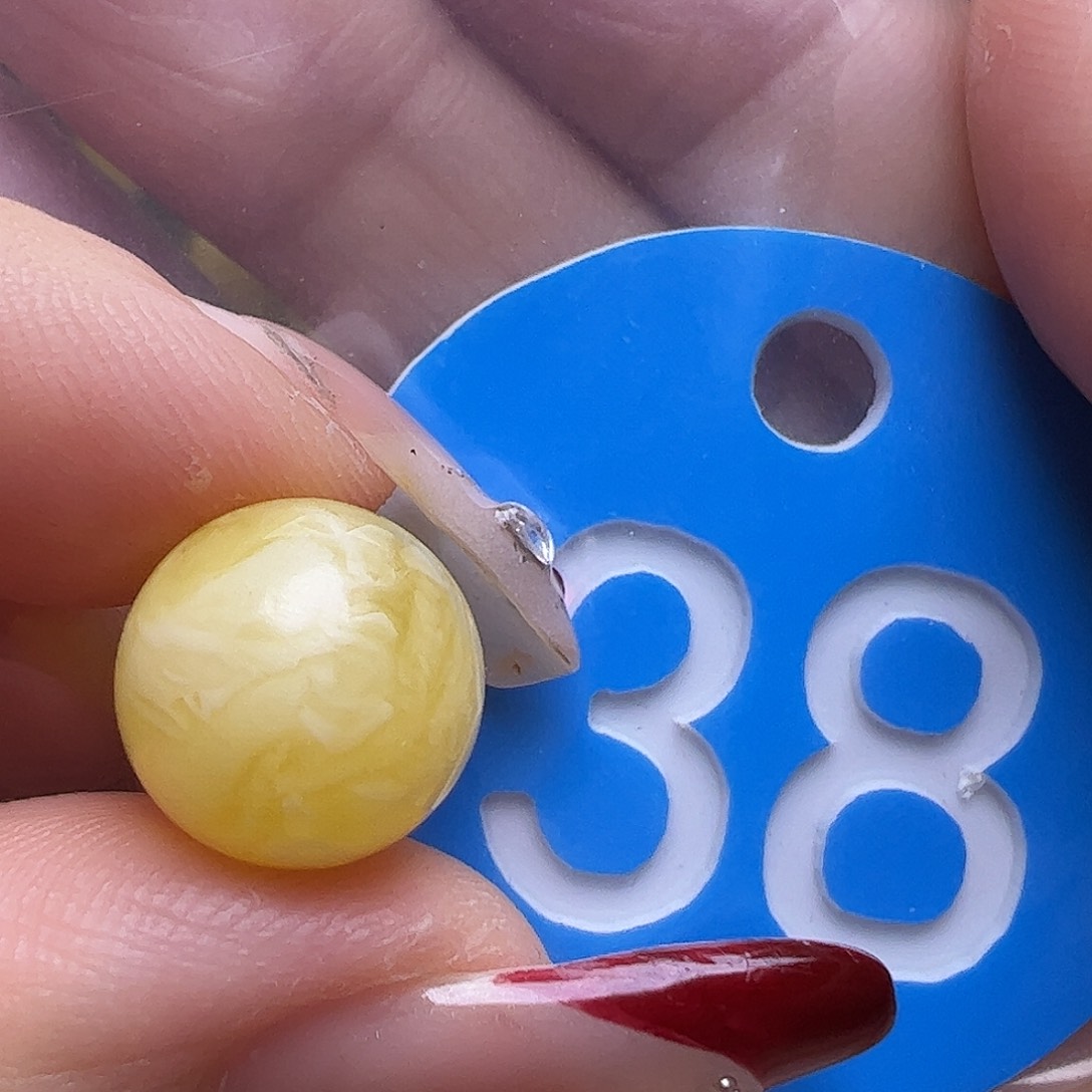 蜜蜡未镶嵌珠宝奇石微花粉11mm圆珠