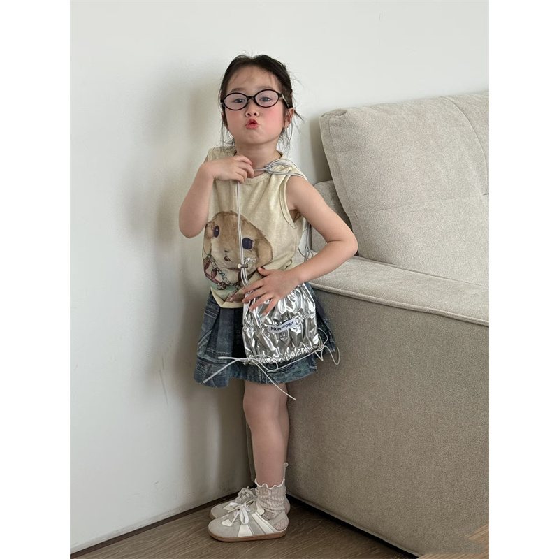 AC217~VOVO·25夏~卡通动物背心T恤7020