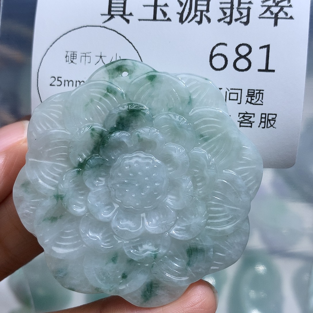 翡翠未镶嵌颈饰681