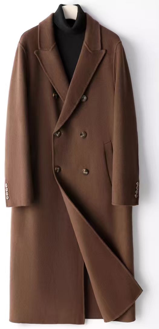 2191-2200女士百搭显瘦羊毛大衣毛呢外套