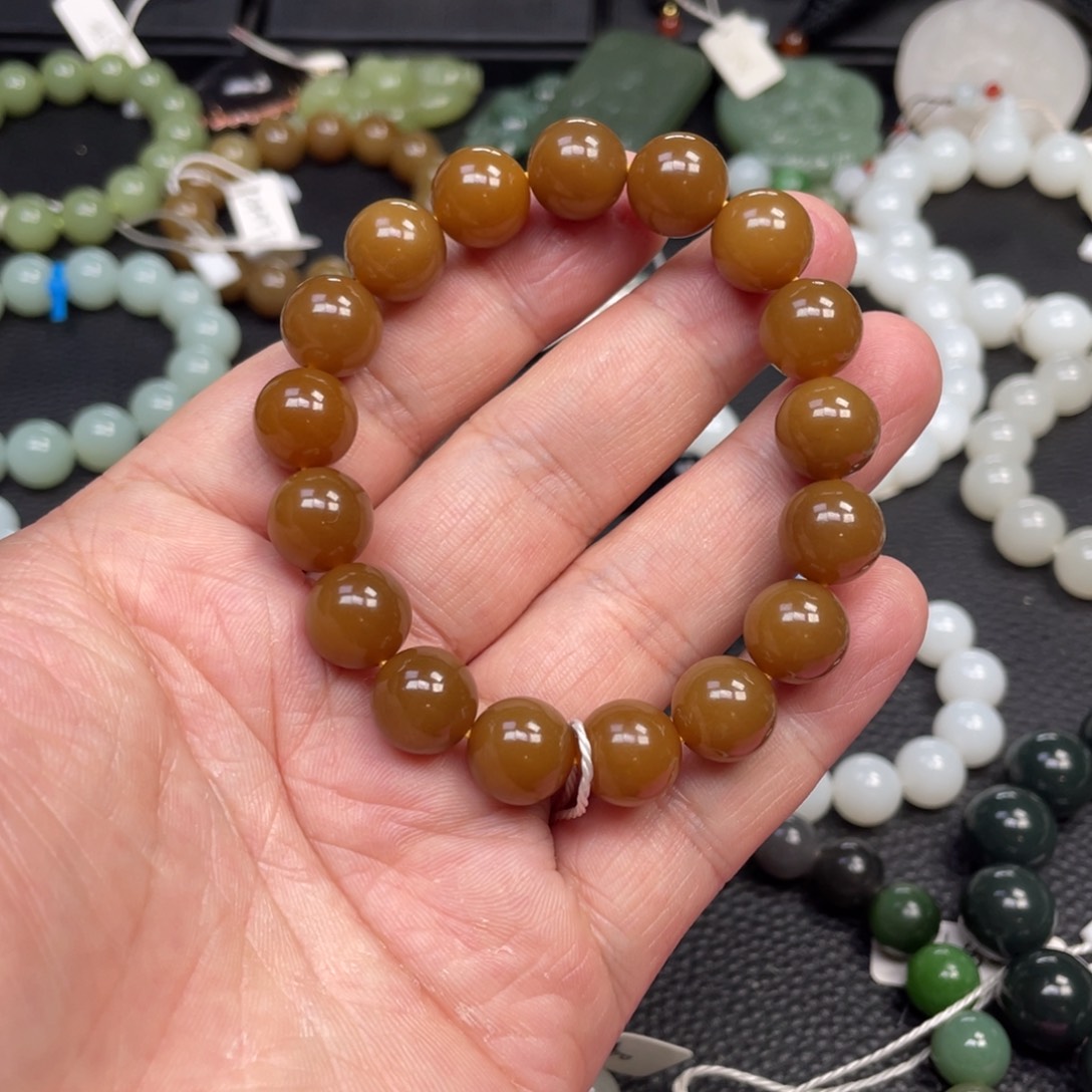 和田玉未镶嵌手链