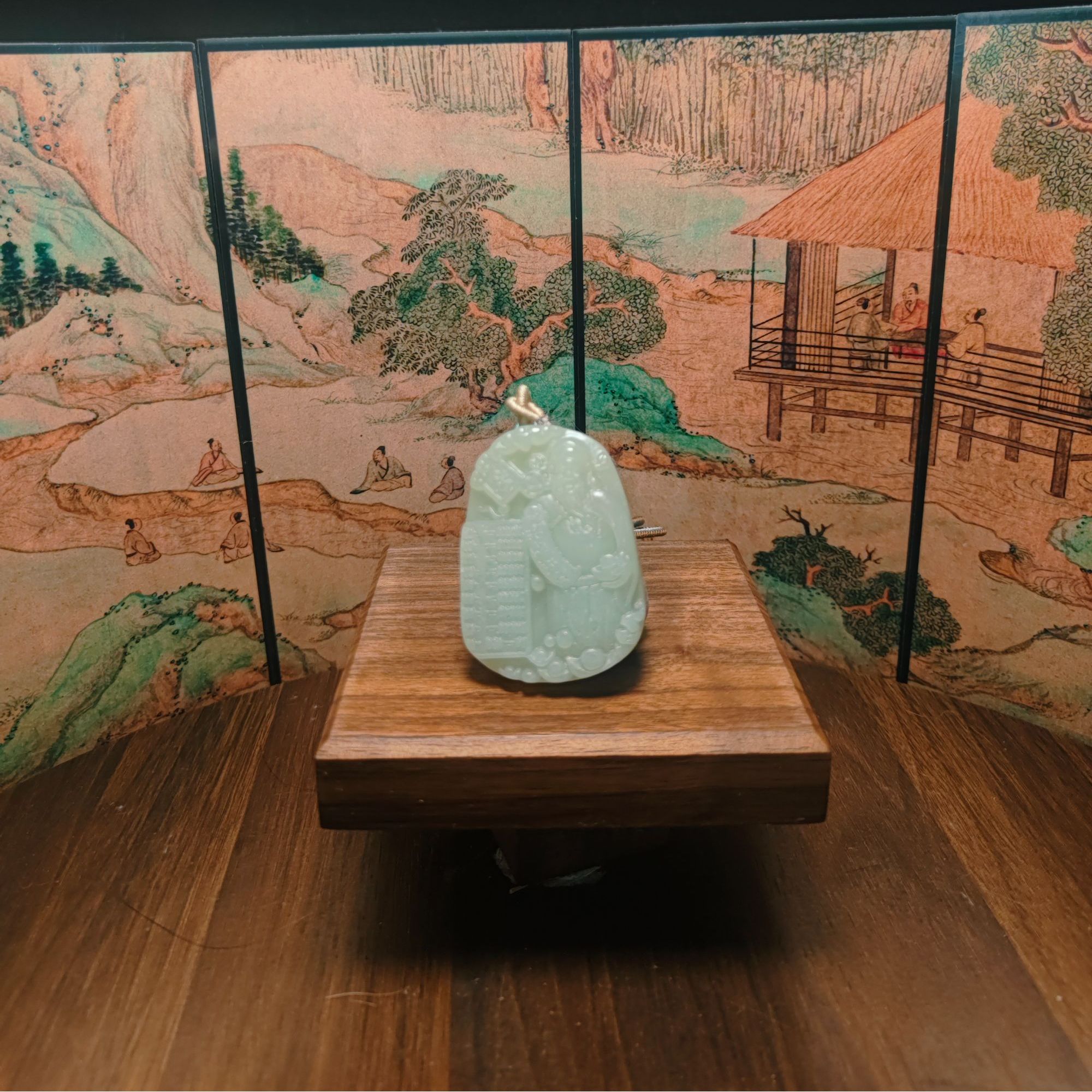 X和田玉财神吊坠0066